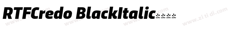 RTFCredo BlackItalic字体转换